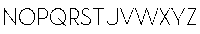 Gilmour Thin Font UPPERCASE