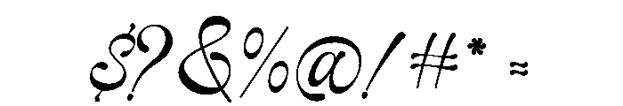Gilosta Surfing Regular Font OTHER CHARS