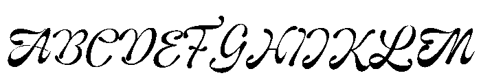 Gilosta Surfing Regular Font UPPERCASE