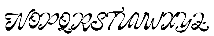Gilosta Surfing Regular Font UPPERCASE