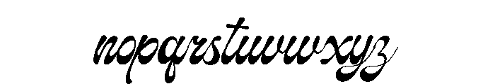 Gilosta Surfing Regular Font LOWERCASE