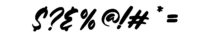 Gimbacne Punch Regular Font OTHER CHARS
