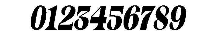 Gimela Condensed Slant Font OTHER CHARS