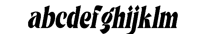 Gimela Condensed Slant FONT