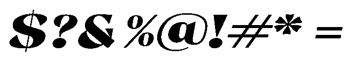 Gimela Expanded Slant Font OTHER CHARS