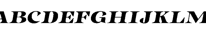 Gimela Expanded Slant Font UPPERCASE