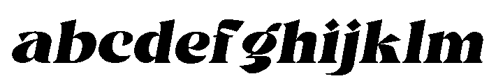 Gimela Expanded Slant FONT