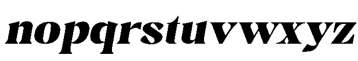 Gimela Expanded Slant Font LOWERCASE