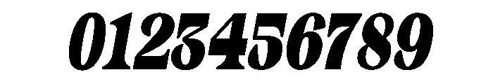Gimela Grade Condensed Slant Font OTHER CHARS