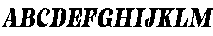 Gimela Grade Condensed Slant Font UPPERCASE