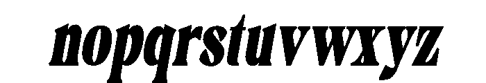 Gimela Grade Condensed Slant Font LOWERCASE