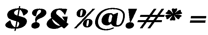 Gimela Grade Expanded Slant Font OTHER CHARS