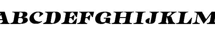 Gimela Grade Expanded Slant Font UPPERCASE