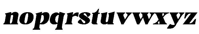 Gimela Grade Expanded Slant Font LOWERCASE