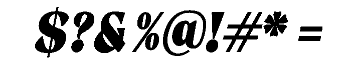 Gimela Grade SemiCond Slant Font OTHER CHARS