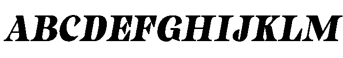 Gimela Grade SemiCond Slant Font UPPERCASE