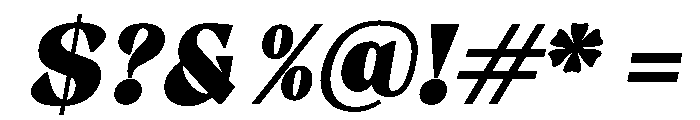 Gimela Grade Slant Font OTHER CHARS