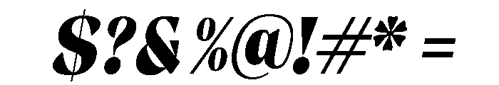 Gimela Semi Condensed Slant Font OTHER CHARS