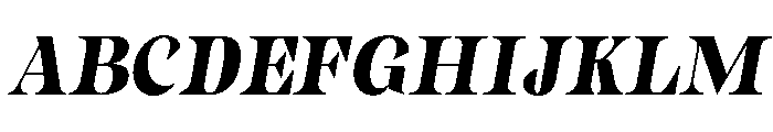 Gimela Semi Condensed Slant Font UPPERCASE