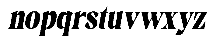 Gimela Semi Condensed Slant Font LOWERCASE