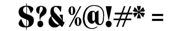 Gimela Semi Condensed Font OTHER CHARS