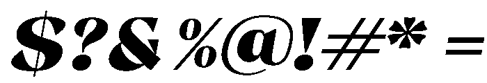 Gimela Semi Expanded Slant Font OTHER CHARS