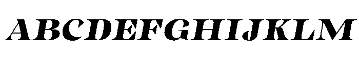 Gimela Semi Expanded Slant Font UPPERCASE