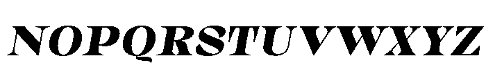 Gimela Semi Expanded Slant Font UPPERCASE