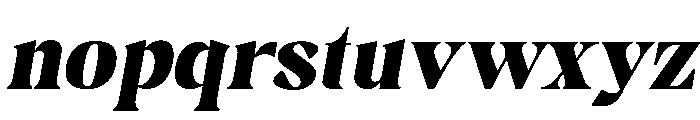 Gimela Semi Expanded Slant Font LOWERCASE
