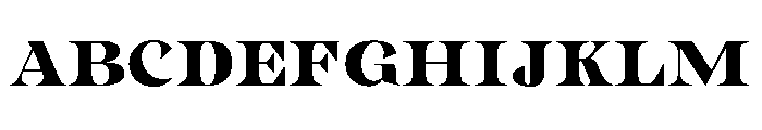 Gimela Semi Expanded Font UPPERCASE