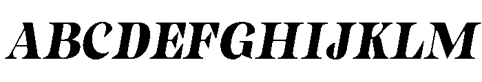 Gimela Soft SemiCond Slant Font UPPERCASE