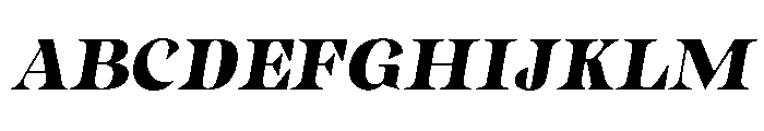 Gimela Soft Slant Font UPPERCASE