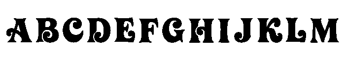Ginchy Font UPPERCASE