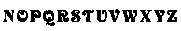 Ginchy Font UPPERCASE