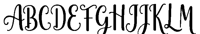 GingerGlow Font UPPERCASE