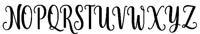 GingerGlow Font UPPERCASE