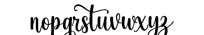 GingerGlow Font LOWERCASE