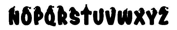 Gingerbread Cookie Font LOWERCASE
