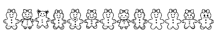 Gingerbread Girl FONT