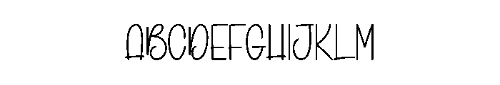 Gingger Bread Font UPPERCASE