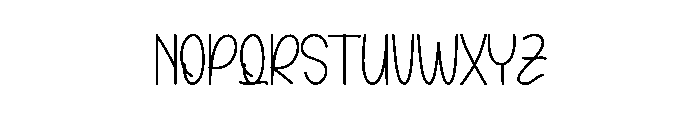 Gingger Bread Font LOWERCASE
