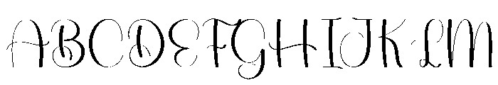 Gingham Font UPPERCASE