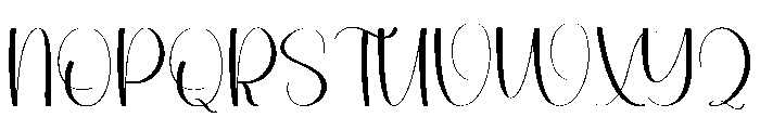 Gingham Font UPPERCASE