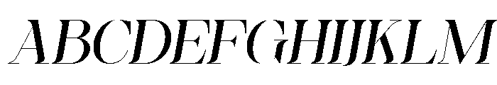 Ginka Voraxe Italic Font UPPERCASE
