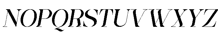 Ginka Voraxe Italic Font UPPERCASE