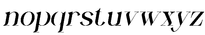 Ginka Voraxe Italic Font LOWERCASE