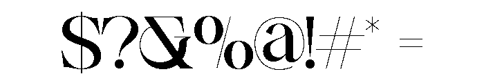 Ginka Voraxe Regular Font OTHER CHARS