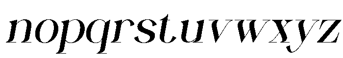 GinkaVoraxe-Italic Font LOWERCASE