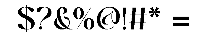 Ginker Glower Font OTHER CHARS