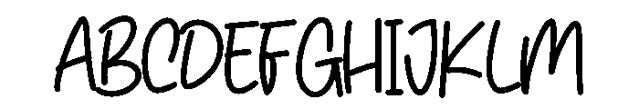 Ginny Font UPPERCASE